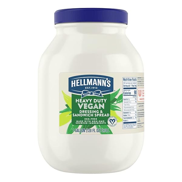 HELLMANN’S HEAVY DUTY VEGAN MAYONNAISE JAR, CREAMY PLANT...