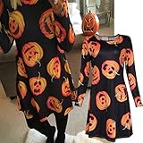 Women Mini Dress, Franterd Christmas Elk Santa Print Long Sleeve Swing Dresses
