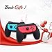FASTSNAIL Grips for Nintendo Switch Joy-Con, Wear-resistant Handle Kit for Switch Joy...