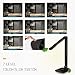 Putwo F118 Dimmable Energy Efficient Aluminum Alloy LED Desk Lamp Arm with Touch-sensitive Control Panel, Matte Black