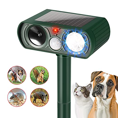 Ultrasonic Cat Deterrent, Ultrasonic Animal Deterrence with Solar