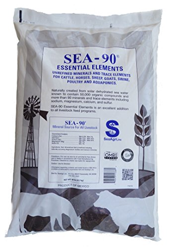 SEA-90 Essential Elements - Unrefined Minerals and Trace Elements for Cattle, Horses, Sheep, Goats, Swine, Poultry and Aquaponics