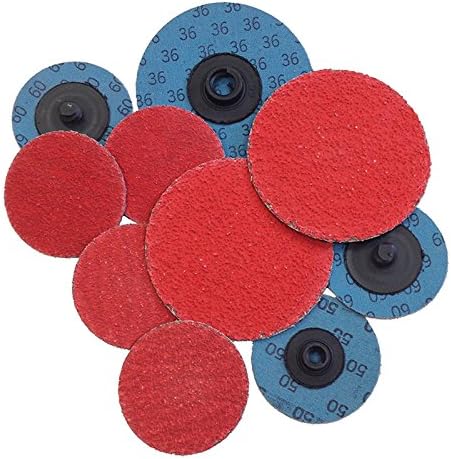 Preferred Abrasives Firestorm Ceramic Plus Quick-Lock Discs, 2" Diameter, 36 Grit, Type R (100/Box)