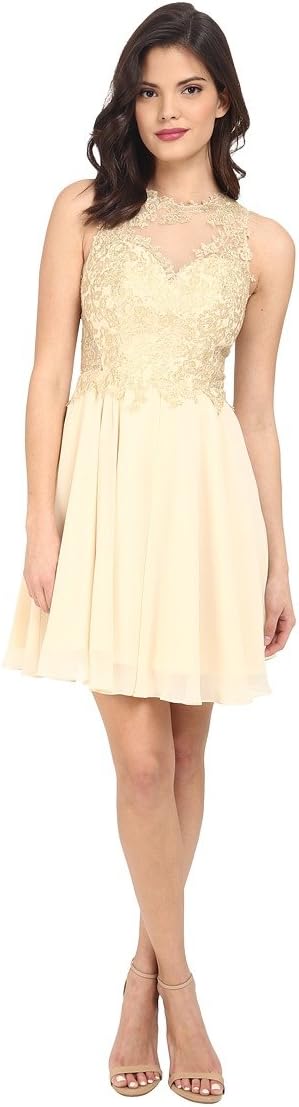 Faviana Women's Glamour Lace Chiffon Dress S7668