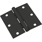 National Hardware N241-190 V512 Door Hinge in Black,3-1/2 Inch