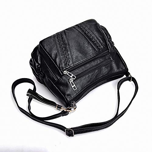 Crossbody Bags For Women Pocketbooks Soft PU Leather Purses and Handbags Multi Pocket Shoulder Bag