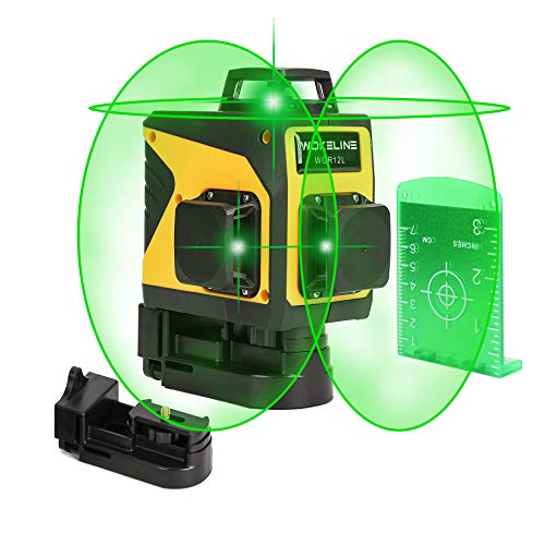 3D Green Line Laser, Rechargeable Self Leveling Laser Level for