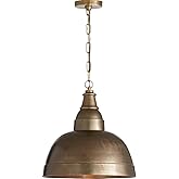Capital Lighting 330313XB Sedona Handcrafted Sand-Cast Aluminum Industrial Metal Dome Pendant, 1-Light 100 Watts, 17" H x 17"