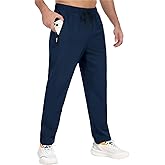 ZOOXING Mens Athletic Pants Lighteight Quick Dry Hiking Pants Outdoor Water Resistant Workout Sweatpants with Pockets