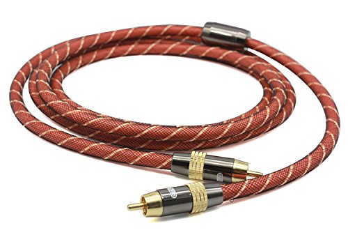C-zone 10 Meter 32 Feet Digital Audio Coaxial Cable, RCA Male to RCA Male Stereo Audio Cable Gold Plated for Home Theater, HDTV, Subwoofer, Hi-Fi Systems