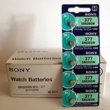 Sony Battery 377 (SR626SW) Silver Oxide 1.55V (100 Batteries Per Box)