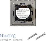 CNBINGO 2-Way Touch Light Switch 2-Gang Glass Panel Backlit 240V 800W view 5