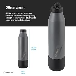 EcoVessel Stainless Steel Bottle with Removable