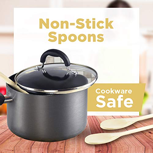 Klee Utensils 3Piece Natural Wood Kitchen Spoons Set, 16inch Pricepulse