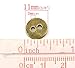 HOUSWEETY 100PCs Bronze Tone 2 Holes Sewing Metal Buttons 11mm(3/8