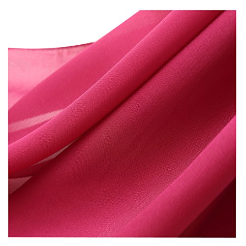 Bellonesc Silk Scarf 100% silk Long Lightweight Sunscreen Shawls for Women (rose red) - Thumbnail 4