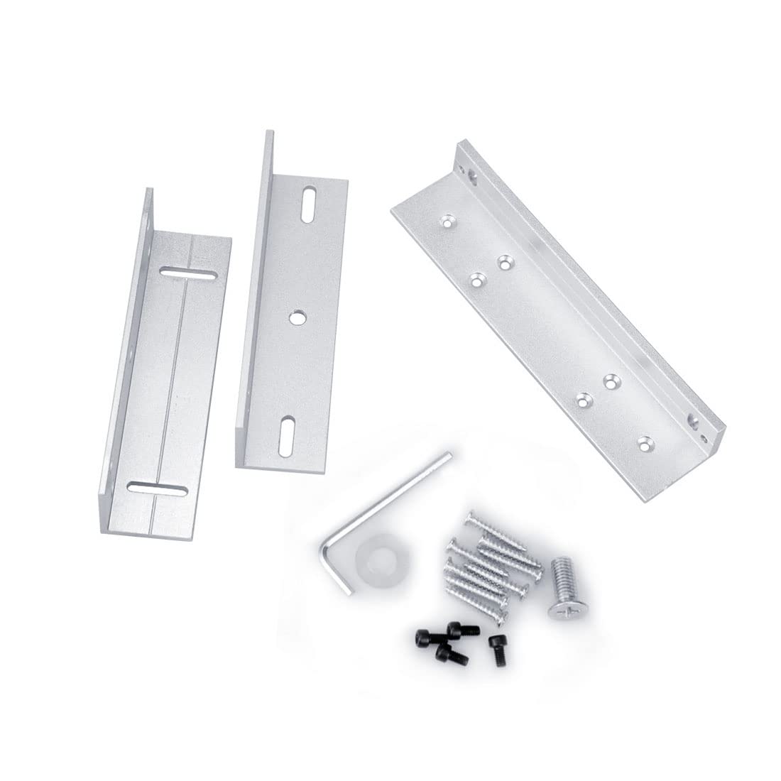 AOAMZ ZL Electric Magnetic Lock Support Bracket 180kg 350lbs Single Door for Access Control System (Z&L Stents)