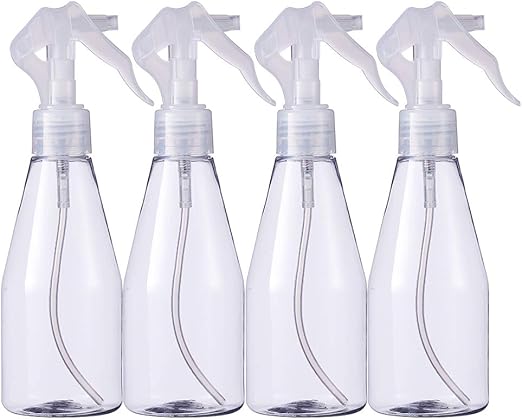 BENECREAT 4 Pack 200ml Botella de Plástico Portátil, Transparente ...