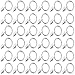 Hulless 36Pcs Metal Curtain Clip Rings 1.25 inch Metal Curtain Rings with Clips.