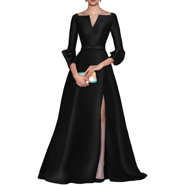 long black evening dress with jacket Long Formal Dress with Beaded Long-Sleeve Jacket Black / 18 main image 0
