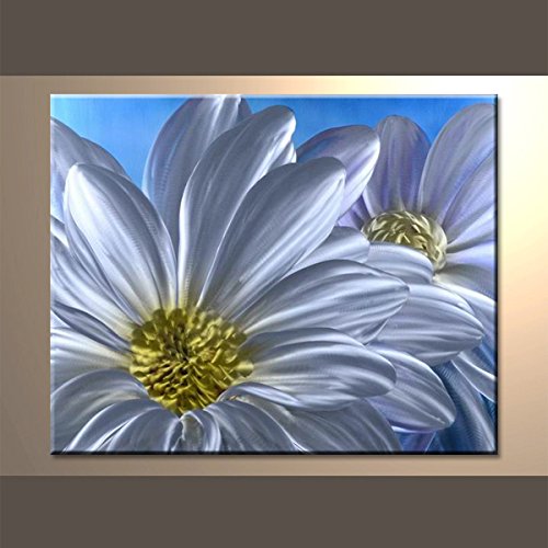 ハンドメイド作品 花c 2fma 397 花c B071p9xj7n 立体感のあるモダンアート 現代絵画 現代アート工房 花c ナチュラルライン メタルアート 80 80cm 植物花 激安通販