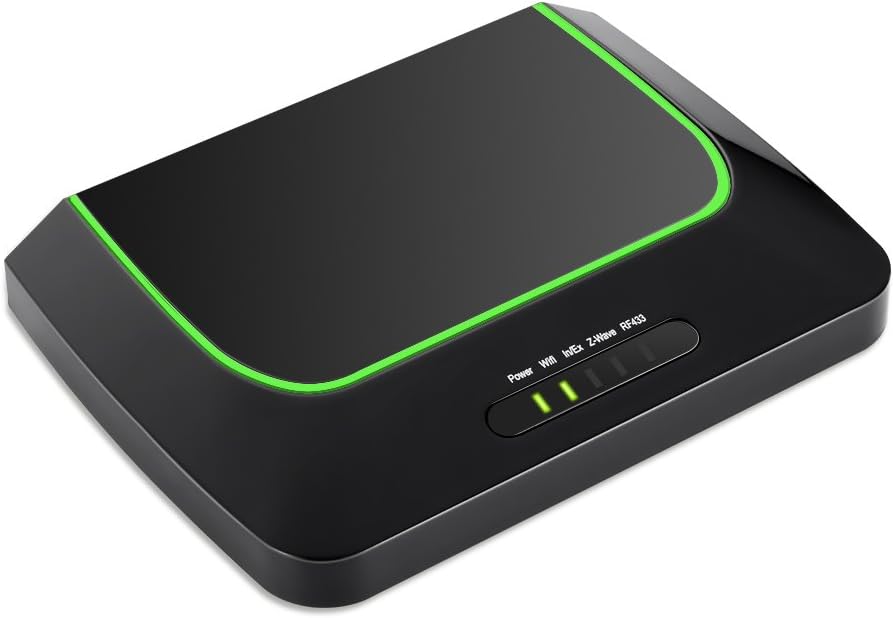 Smart Home Hub – iVerdi Heimdallr 2018 new design, Z-Wave Controller/Bridge, Home Automation Z-Wave Plus Certificated, Black
