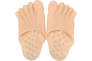 CARAFAST White Elephant Gifts Gag Gifts Funny Slippers Feet Slippers Jumbo Funny Bare Feet for Kids and Adult