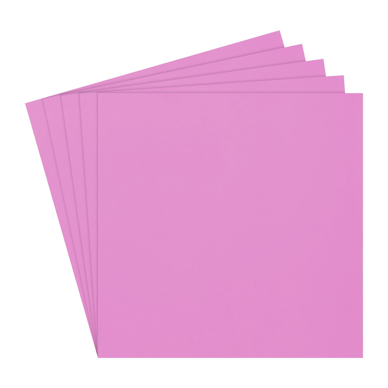 Rebower 5Pcs Foam Sheets Crafts Foam Arts Paper 20 x 20 x 1/32 Inch [for Crafts Project, Scrapbooking, DIY, Party Handicraft, Costumes]-50cm x 50cm x 1mm / Rose Red
