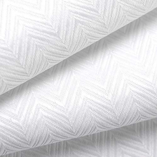 image for Barossa Design Chevron Textured Fabric Shower Curtain Extra Long - Hot
