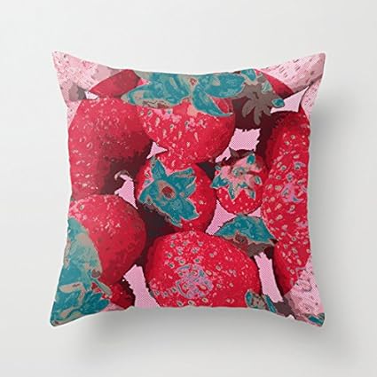 Amazon Com Cute Strawberry Pattern Throw Pillow Covers Decorative