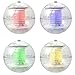 Sunnydaze Color-Changing Floating Multi-Color LED Solar Lights for Pools, Ponds, and Landscape Decor - Set of 4
