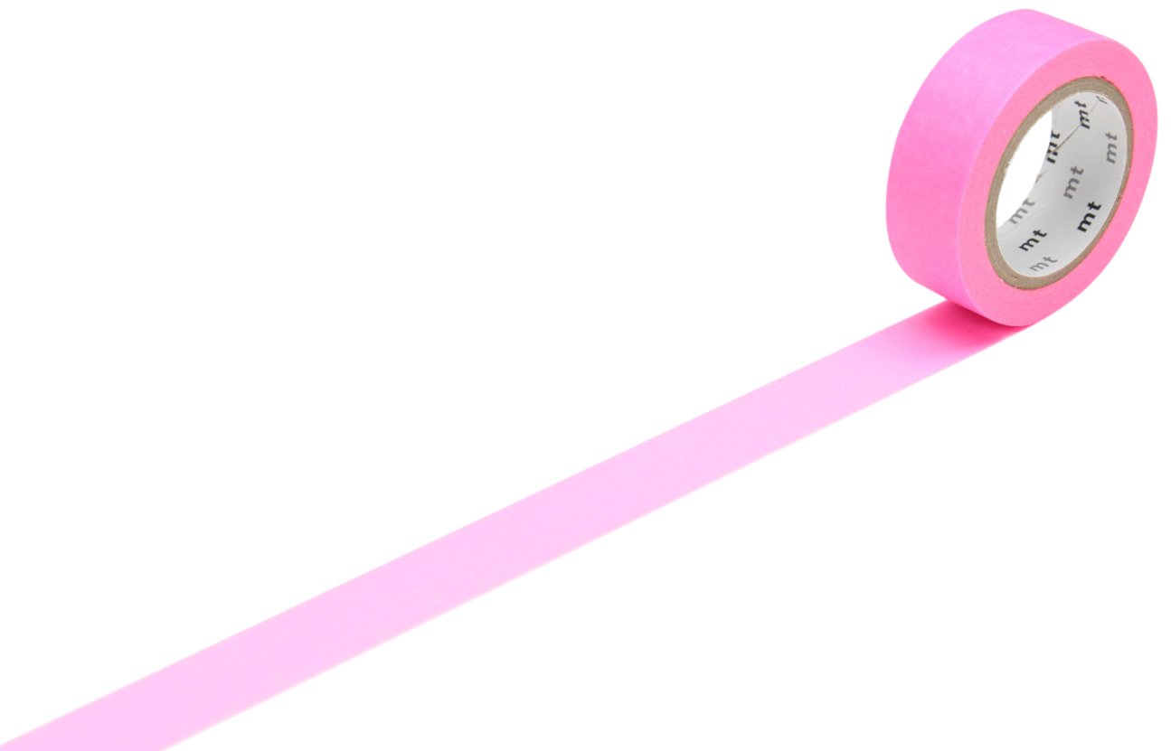 mt Washi Masking Tape Roll - Shocking Pink