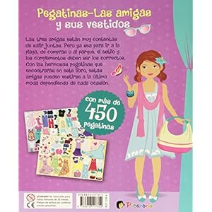 Las amigas y sus vestidos (stickers) (Spanish Edition)