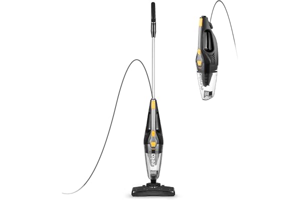 Eureka Home Lightweight Corded Stick Vacuum Cleaner, Powerful Suction Convenient Small Vacuum for Hard Floor, 3-in-1 Hand Vac