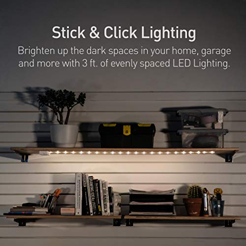 Luminoodle Click Battery Powered Tap Light Strip For Closet