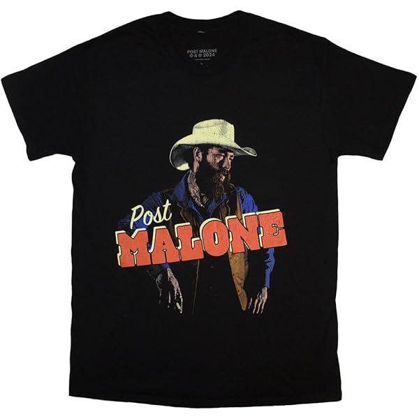 Official Post Malone F-1 Trillion T-Shirt - Rock Off Licensed Unisex Tee, Charcoal Grey - View #6