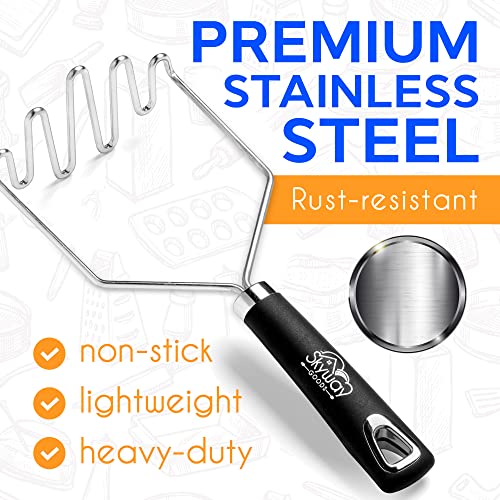 Skyway Goods Gourmet Wire Potato Masher, Versatile Potatoes Masher