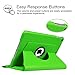 Fintie Rotating Case for iPad 6th / 5th Generation (2018/2017), iPad Air 2 / Air 1 (9.7 Inch) - 360 Degree Rotating Protective Stand Cover Auto Sleep, Green