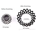 Moveagogo 2pcs Clear Rhinestone Bird Nest Hair Clip For women Expandable Ponytailer Claw Clip Hair Comb (JH)