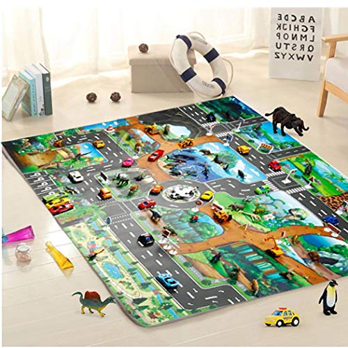 Elever Kids Map Taffic Animal Play Mat Baby Road Carpet Home Decor Educational Toy Baby Gyms & Playmats