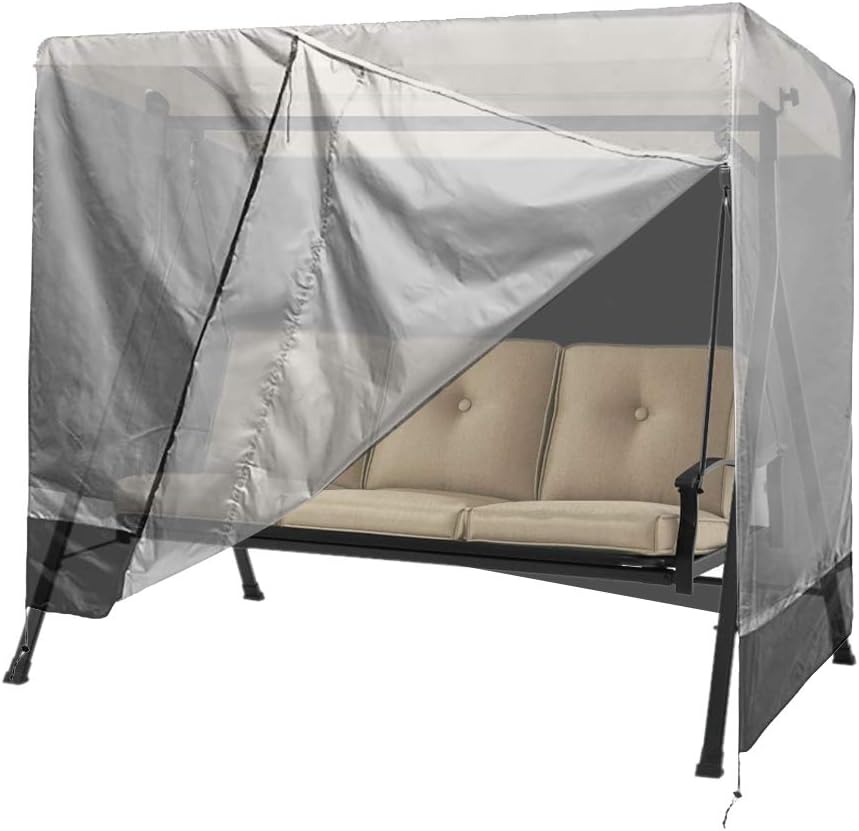 copertura per altalena a baldacchino amaca QEES Fodera per sedia a dondolo fodera per sedia a 3 altalene impermeabile resistente copertura per mobili da giardino