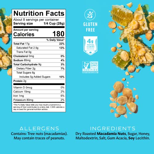 Mauna Loa Premium Hawaiian Honey Roasted Macadamia Nuts, Multi, 8 Oz