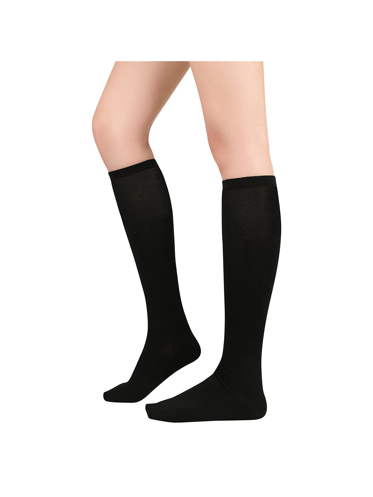 Photo 1 of Century Star Black Knee High Long Socks -Thin Athletic Sports Thigh Calf High Socks for Women Boots