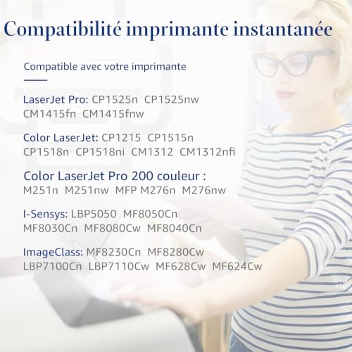 STAROVER Compatible Toner Replacement for HP 131X 131A CF210X CF210A for HP Laserjet M251nw M276nw,128A CE320A CP1525n CP1525nw CM1415fn CM1415fnw,125A CB540A CP1215 CP1215 CP115 CP115 515n CM. 1312 CM1312nfi (4PK)