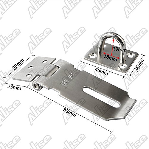 1 Alise+MS9+3A+Padlock+Stainless+Brushed
