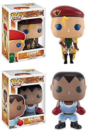 Funko POP! Street Fighter: Cammy + Balrog - Video Game Vinyl Figure Set NEW