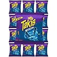 Takis's Blue Heat - 12 Count, 1oz Bags | Taki | Talkies | talkiss | takies Powder | Blue Taks Chips | taquis | Spicy Crunch Snack for Parties, Lunches, or On-the-Go Heat Lovers
