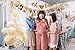 EasyPartyTime OhBaby Shower Decorations: One Strung Banner, 9pcs Balloon Set(Gold, Confetti, White) & Monthly Milestone Photo Banner for Newborn, Pregnancy Announcement & One Year Old Celebration