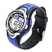 AZLAND Waterproof Swimming Frozen Sports Watch Boys Girls Led Digital Watches for Kids, Updated Version Three Alarms,Blue