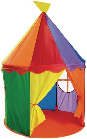 Amazon Co Jp Excellerations Cirtnt サーカステント 幼児と子供の大きなプレイハウス 屋内と屋外でのプレイとゲームに 高さ54インチ X 直径40 5インチ キッズトイ おもちゃ
